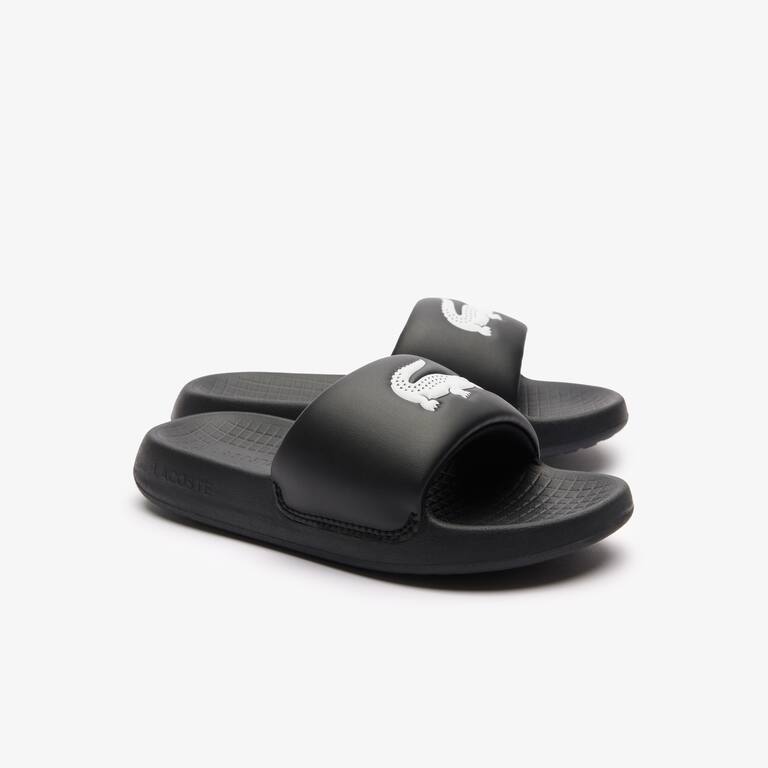 Claquettes Serve Slide 1. enfant Chaussures - Noir - Lacoste - Enfant