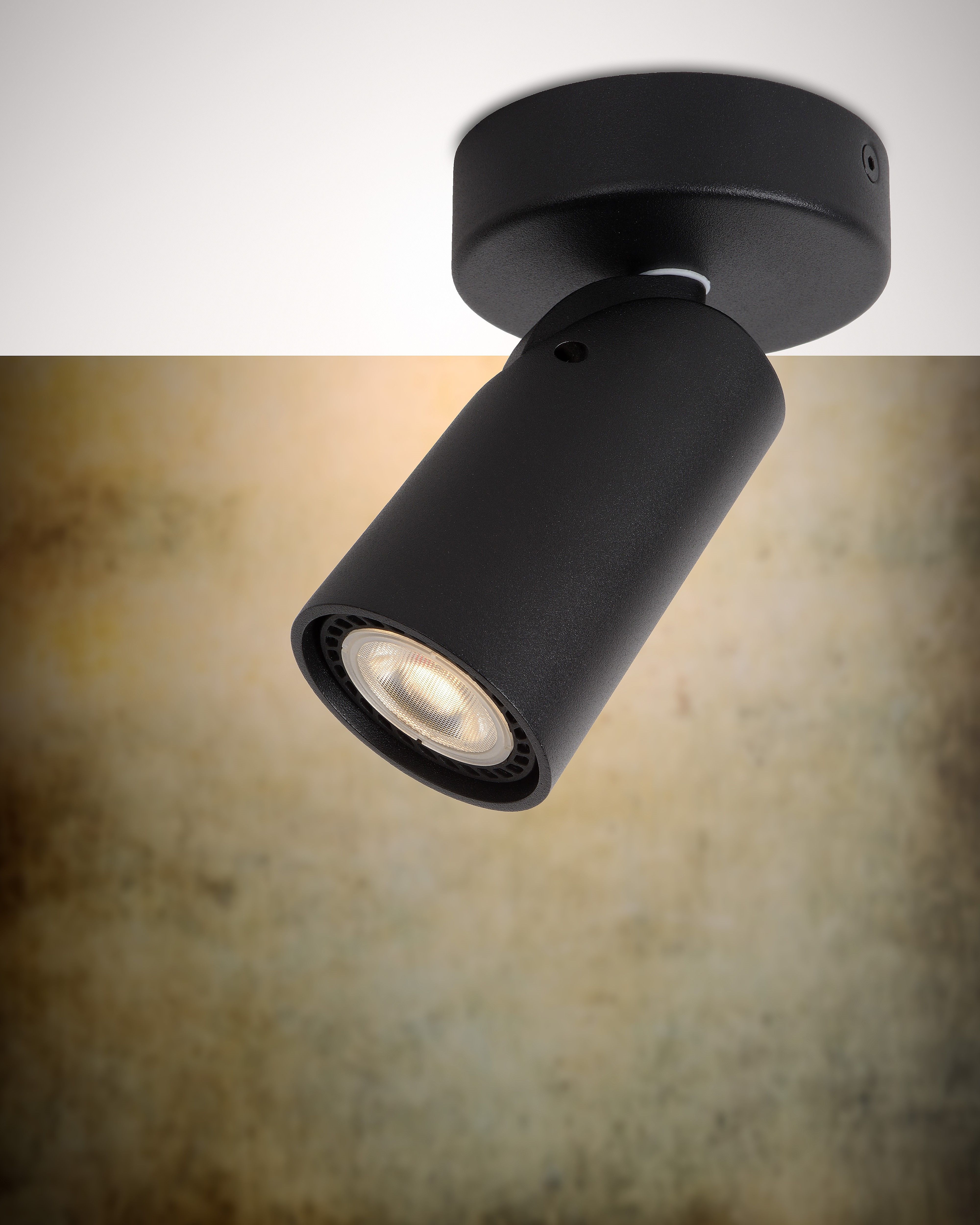 Plafondspot Zwart Xyrus B9 x D9 cm