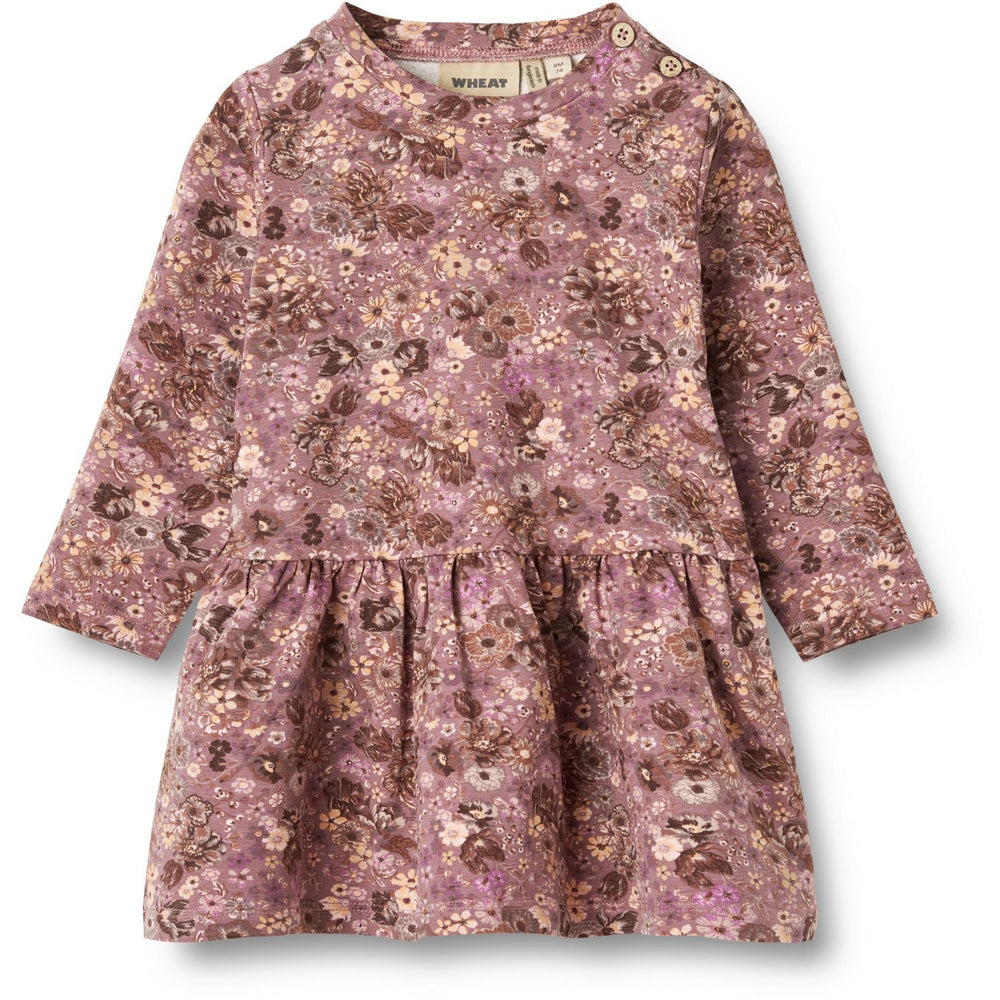 Køb Wheat Lavender Flowers Jersey Kjole Bessie