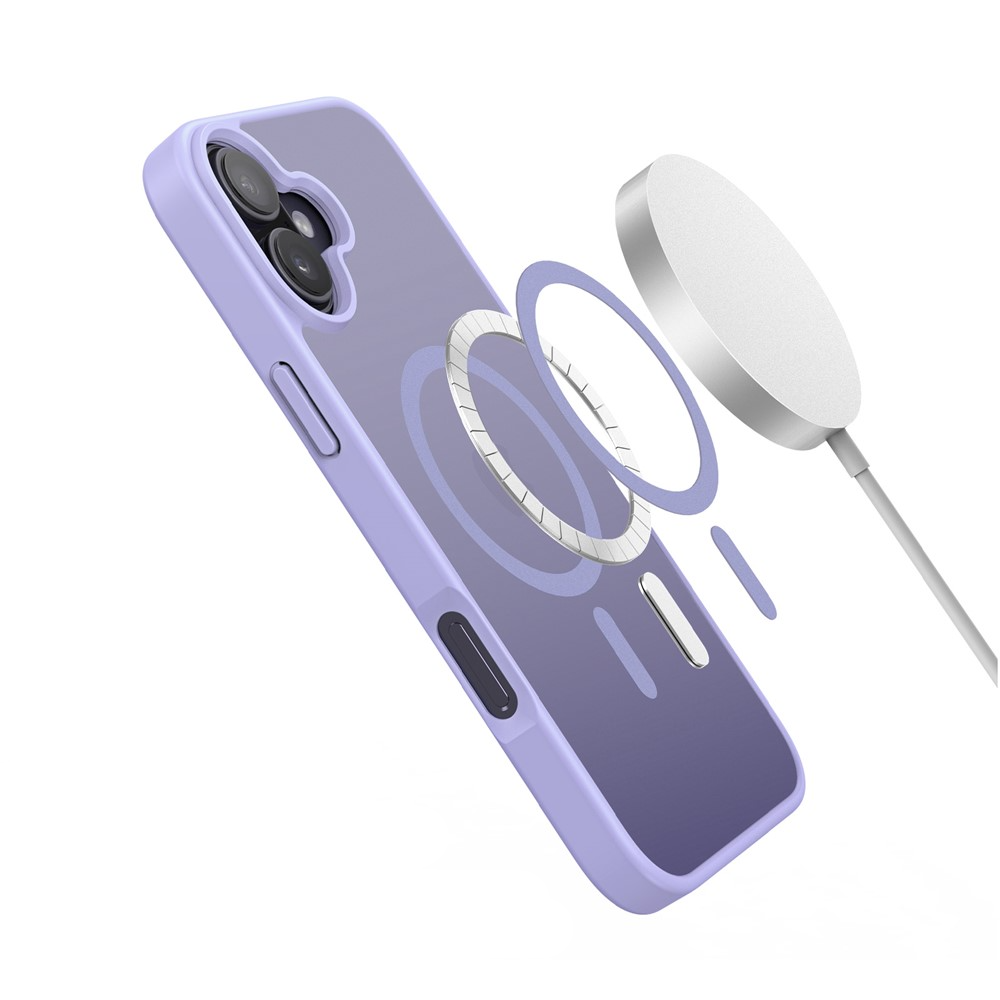 iPhone 17 MagSafe Hybrid Hardcase Hülle mit TPU Bumper - Lila