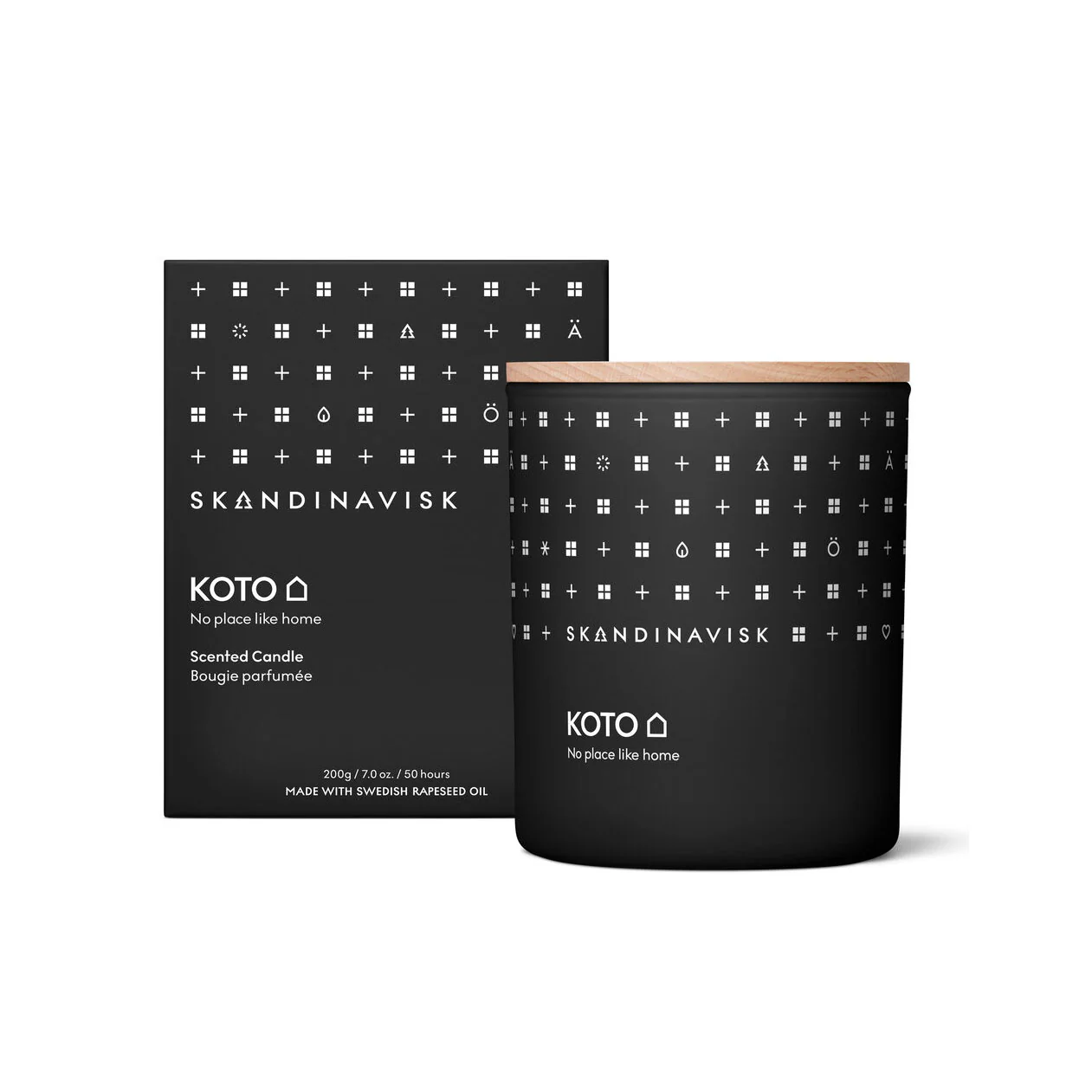 Skandinavisk  Koto duftlys, 200g. - Black