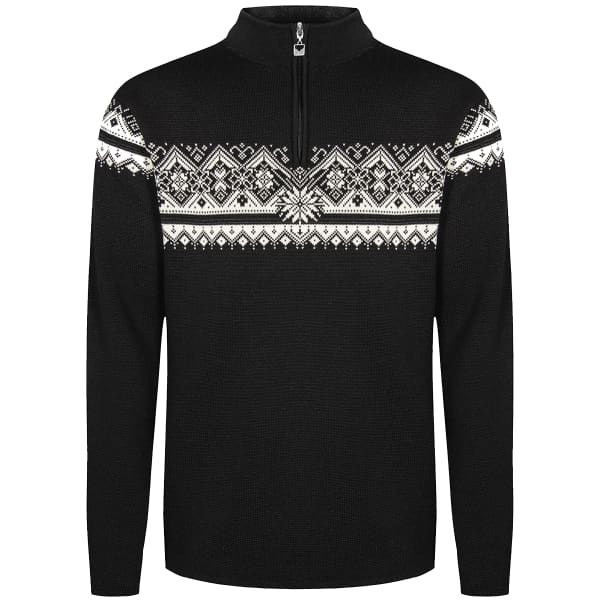 Pull DALE OF NORWAY MORITZ M SWEATER BLACK OFFWHITE DARKCHARCOAL