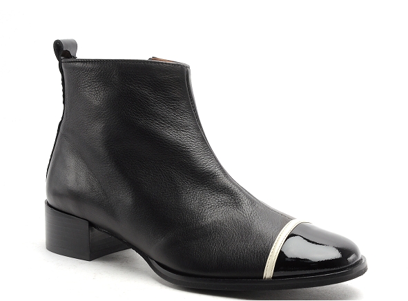 Nemonic boots bottine plates femme 2174 noir