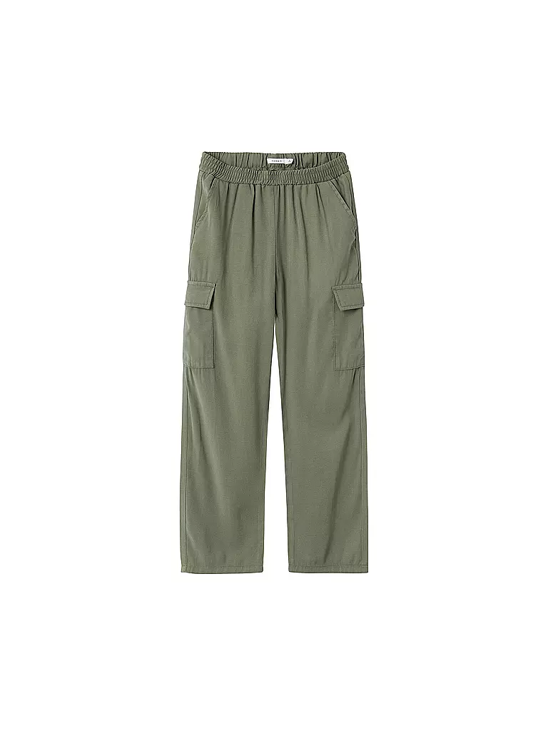 NAME IT Mädchen Cargohose Straight Fit NKFBELLA olive