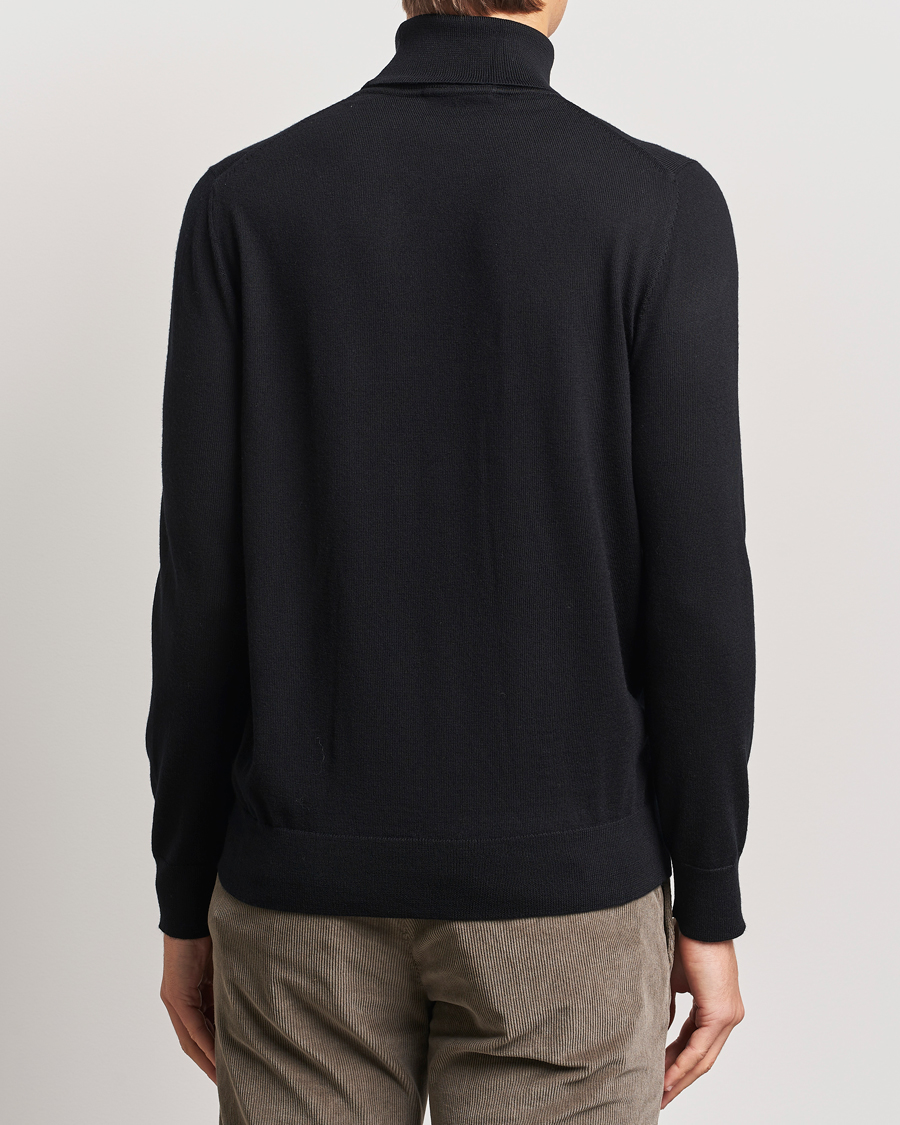 Charles Tyrwhitt Pure Merino Roll Neck Jumper Black