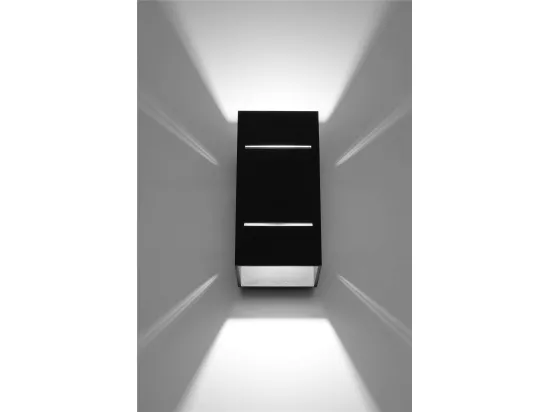 Sollux BLOCCO Applique murale à 1 lumière, noir, G9