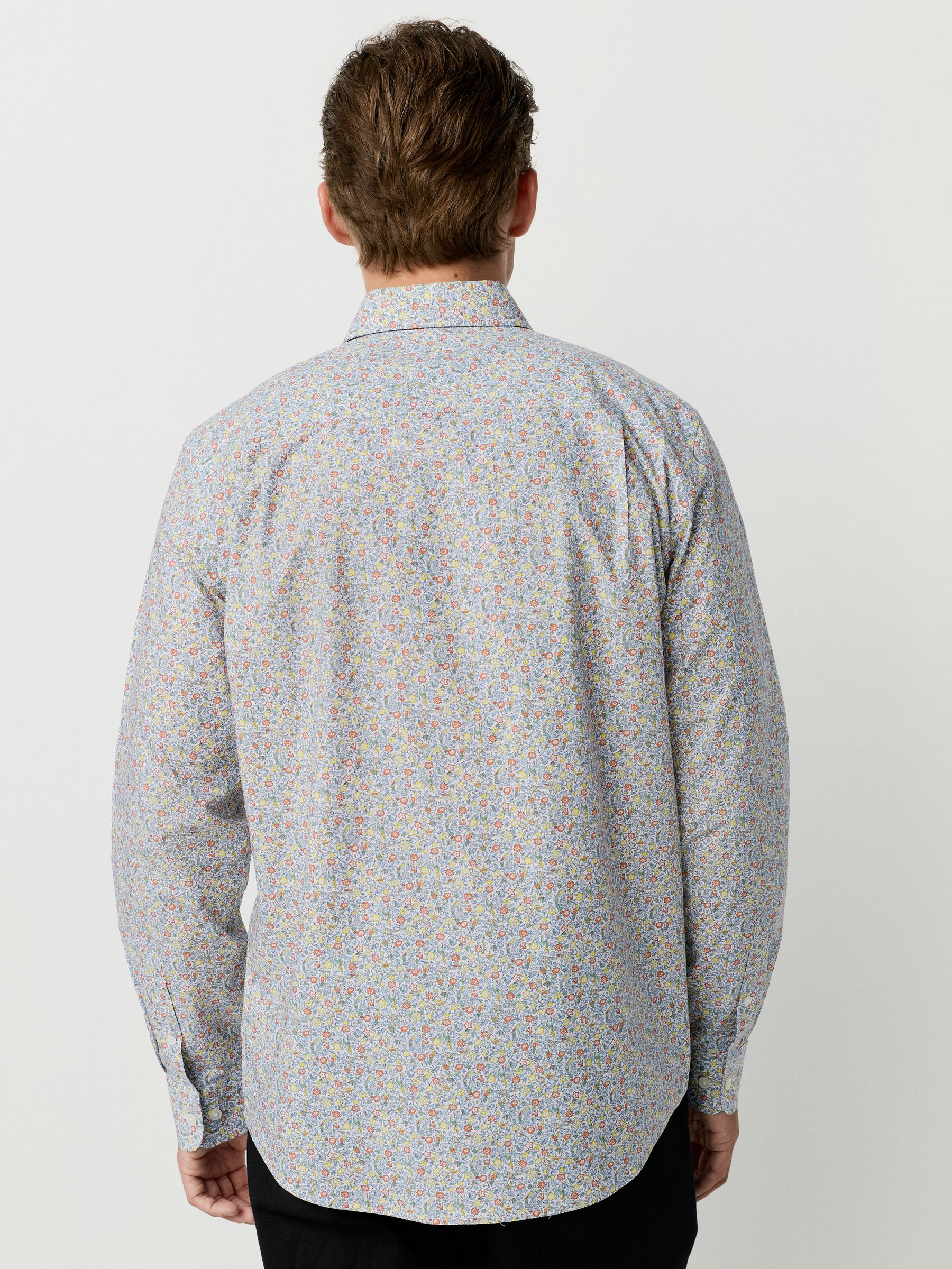 Multi Coloured Ditsy - Long Sleeve 100% Cotton Shirt