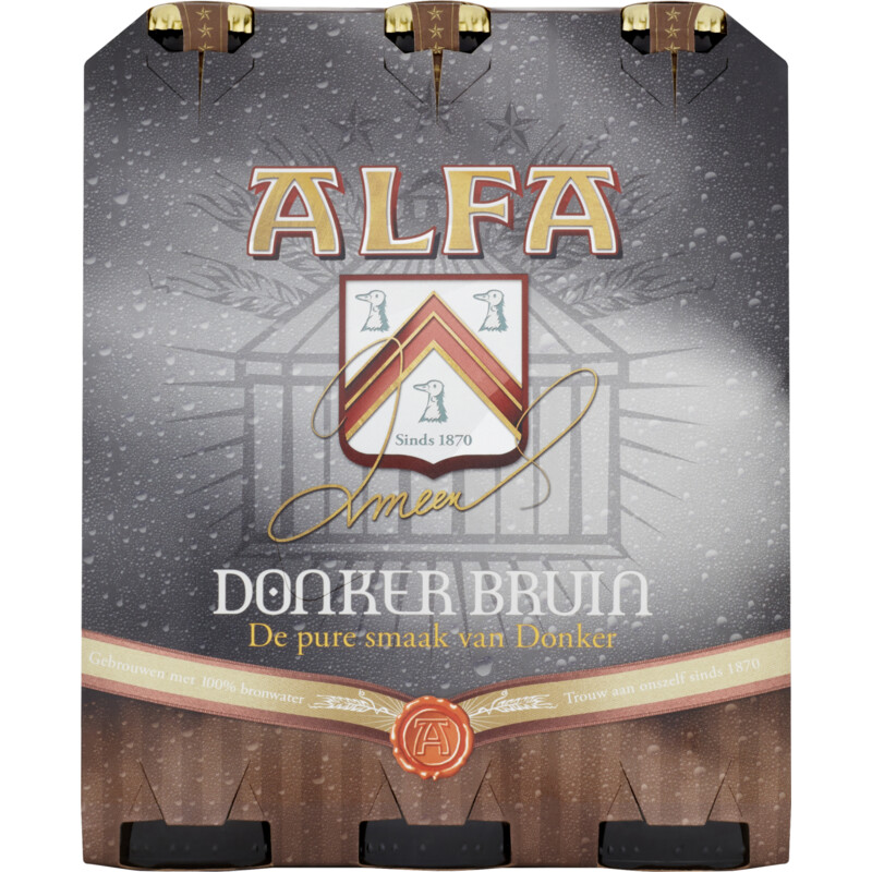 Alfa Donker bruin 6-pack