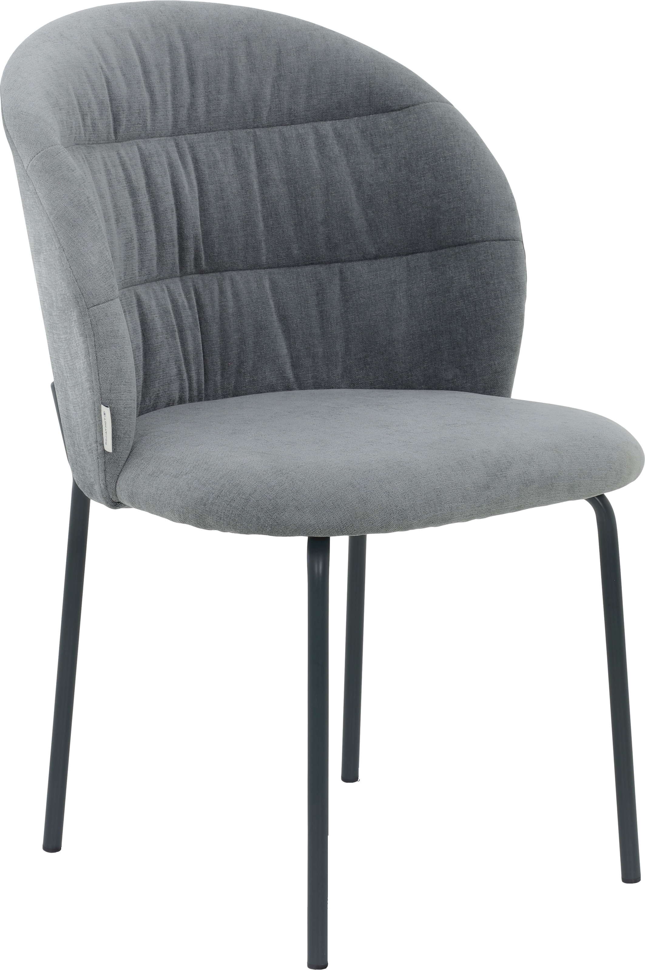 TOM TAILOR HOME 4-Fussstuhl »LEAF CHAIR« (Set) 2 Stk.4-Fussgestell, Raffung in der Rückenlehne
