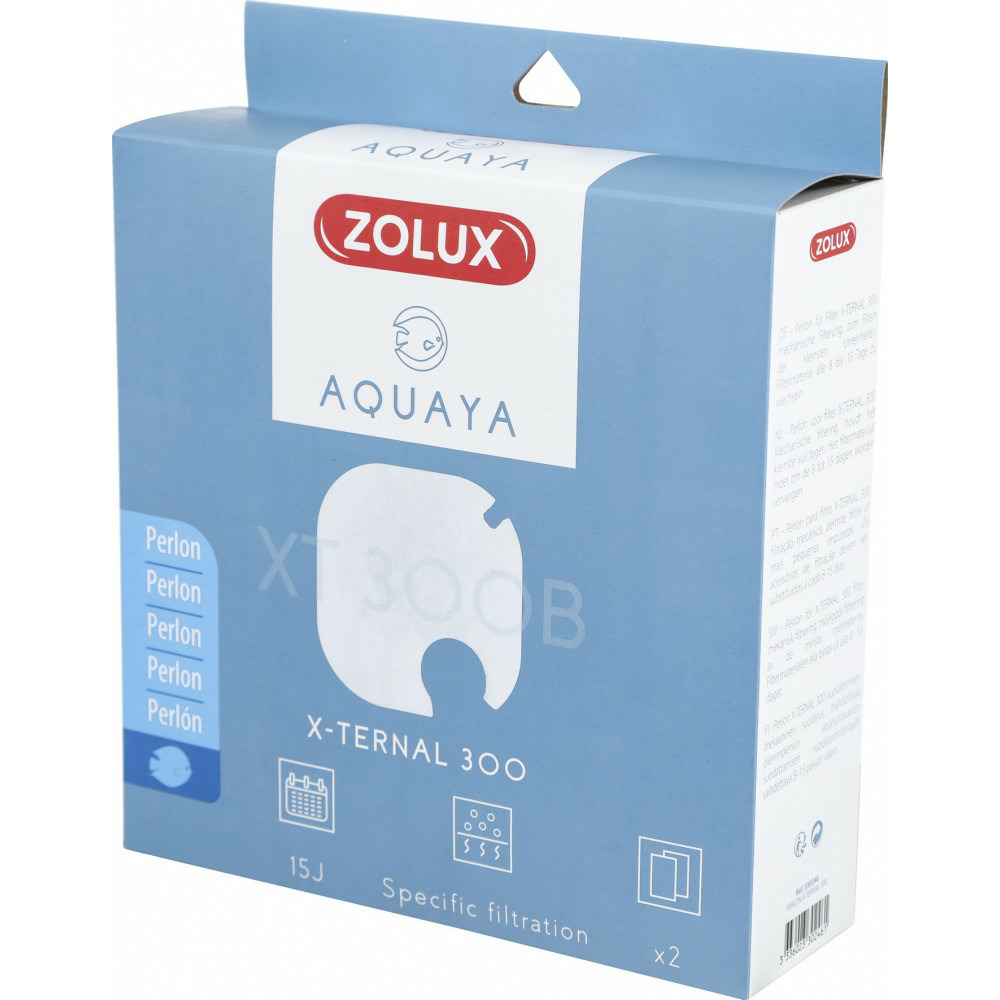 Filtre pour pompe x-ternal 300, filtre xt 300 b perlon x 2. Pour aquarium.