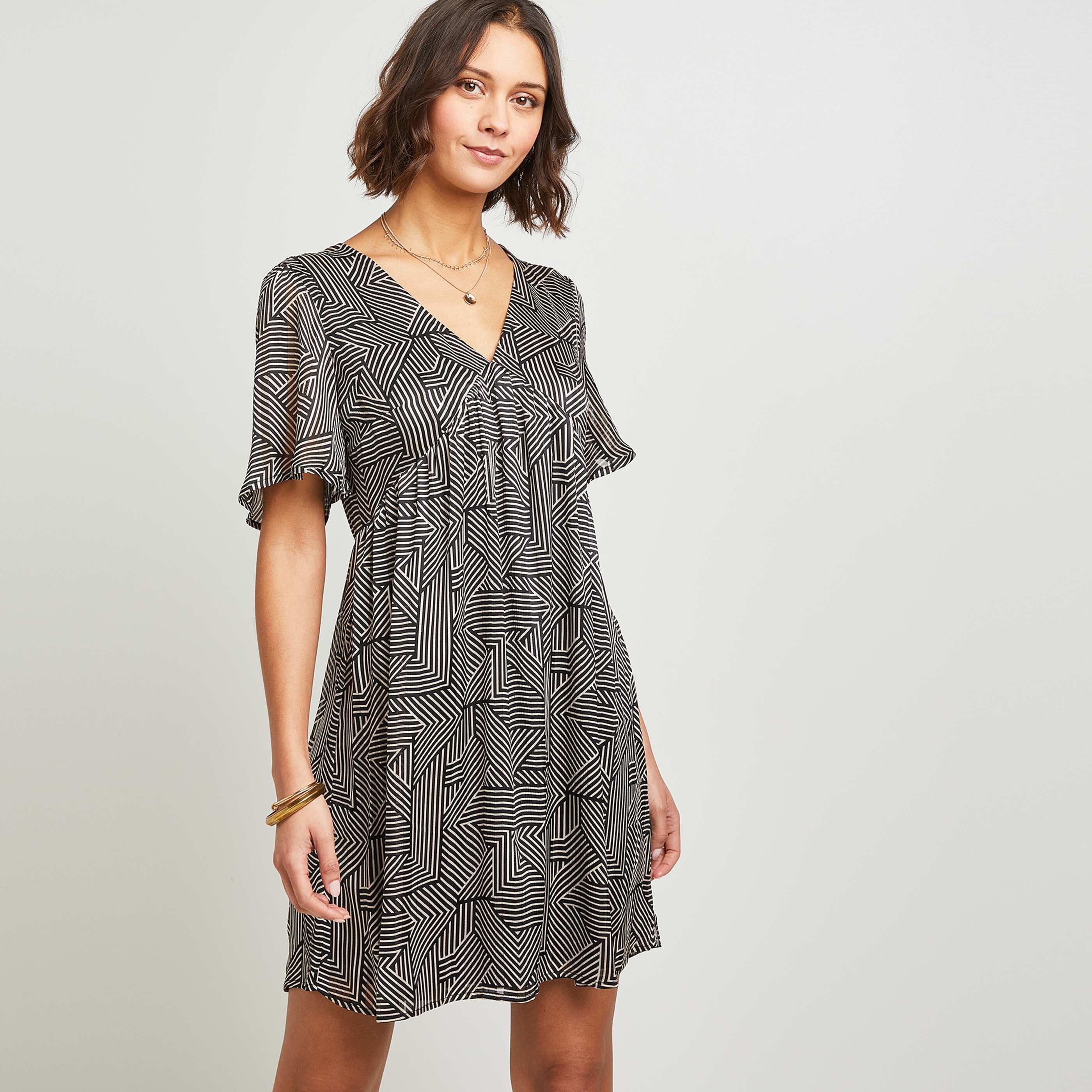 Robe fluide femme - NOIR