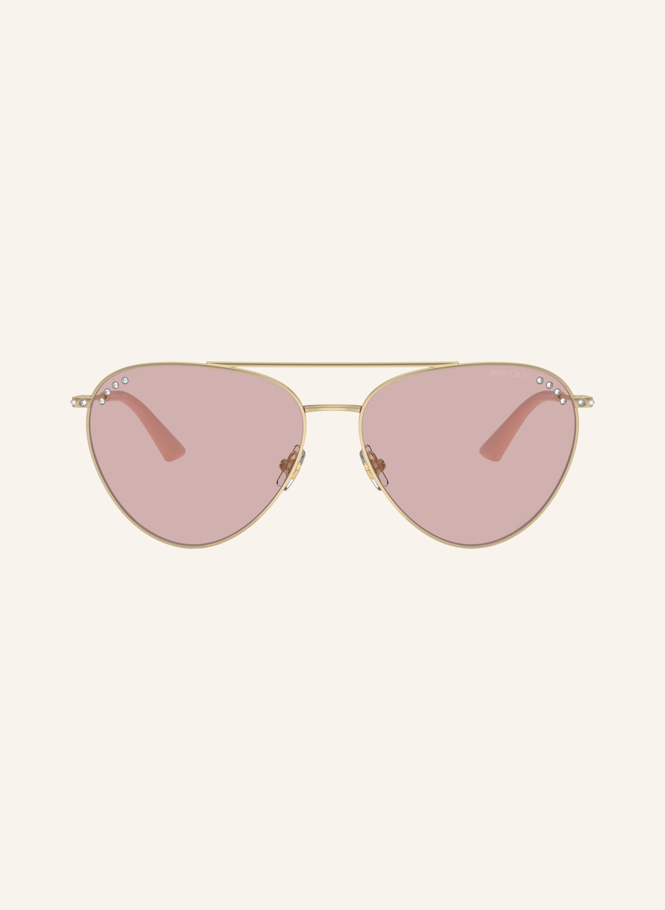 JIMMY CHOO Sonnenbrille JC4002B mit Schmucksteinen