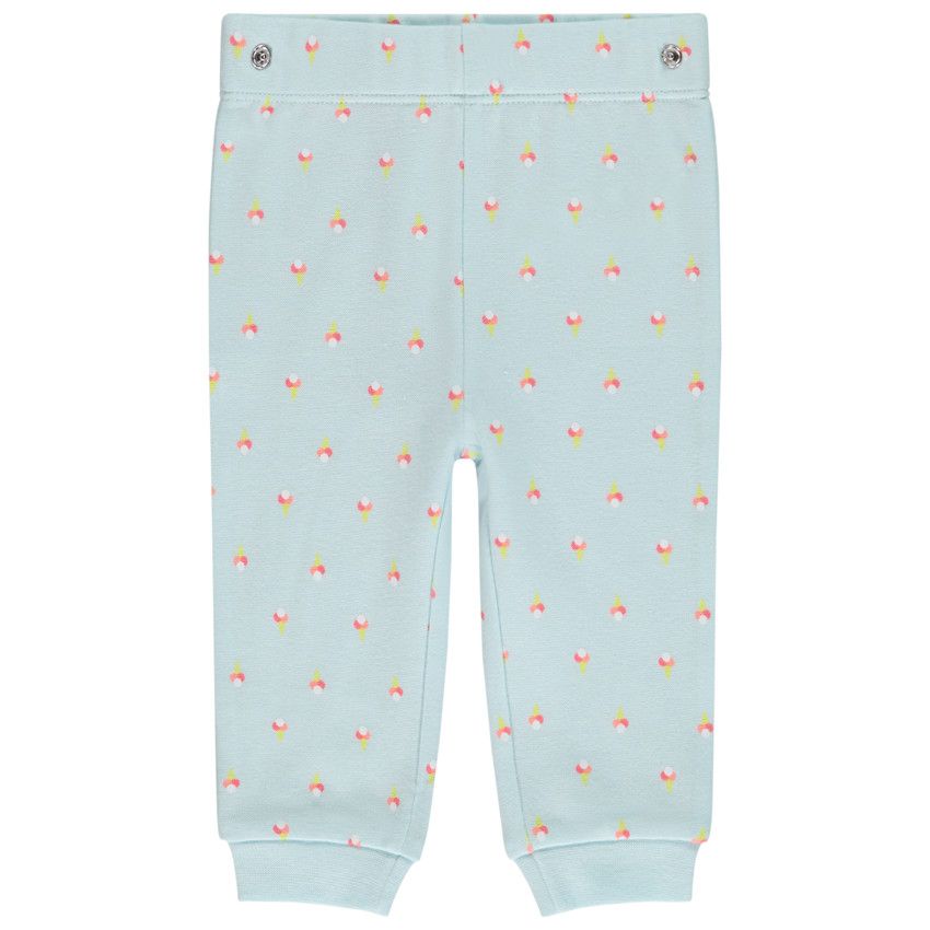 Set pyjama 2 pièces puff print glace pailletée pour bébé fille - Blanc