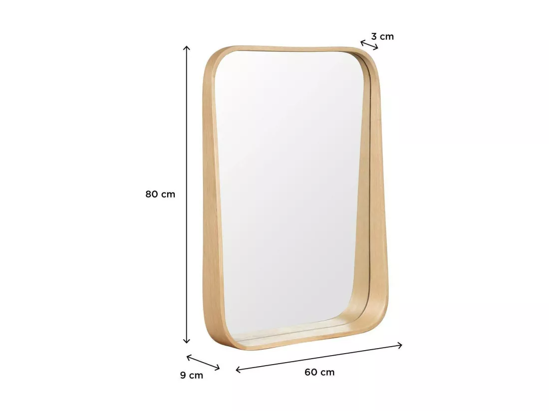 Miroir rectangulaire 60x80 cm MARIUS