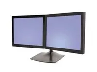 Ergotron DS100 - Stativ - vandret - for 2 LCD displays - aluminium, stål - sort - skærmstørrelse: op til 24