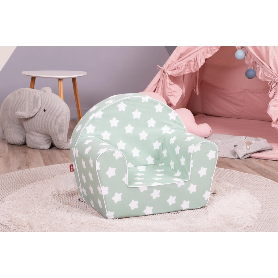 knorr toys® Kindersessel Green white stars grün