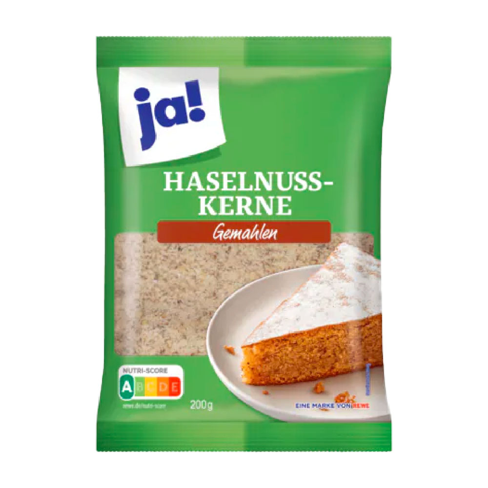 ja! Haselnusskerne Gemahlen 200g MHD:30.6.25