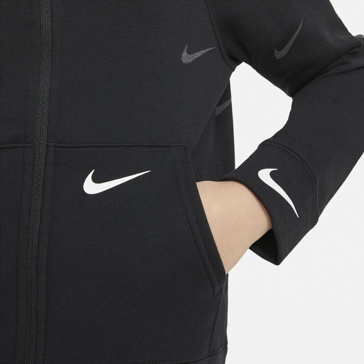 Nike Sportswear Swoosh Fleece Haettetroje Sort