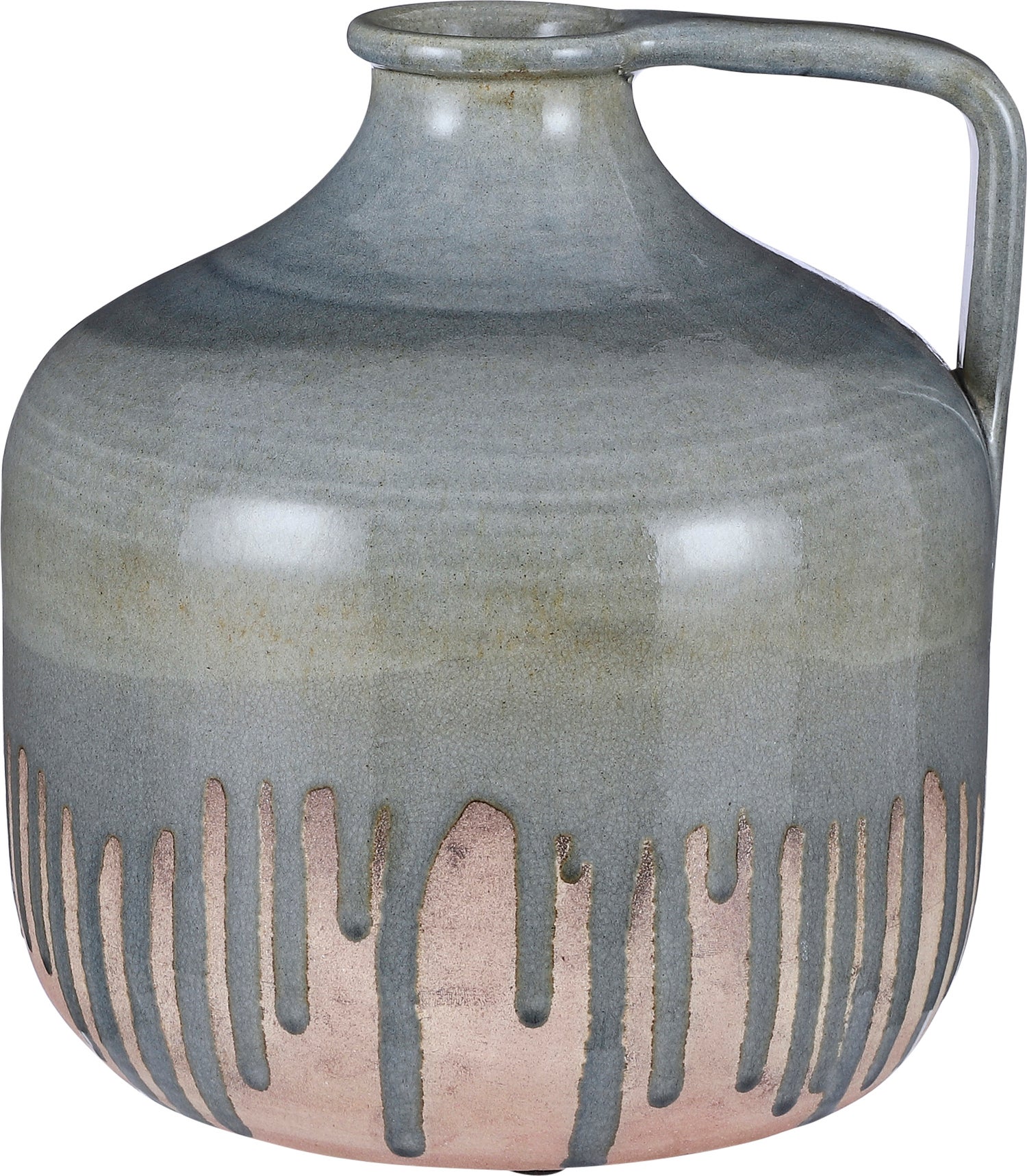 Mica Decorations kruik blauw D 23 H 24 cm