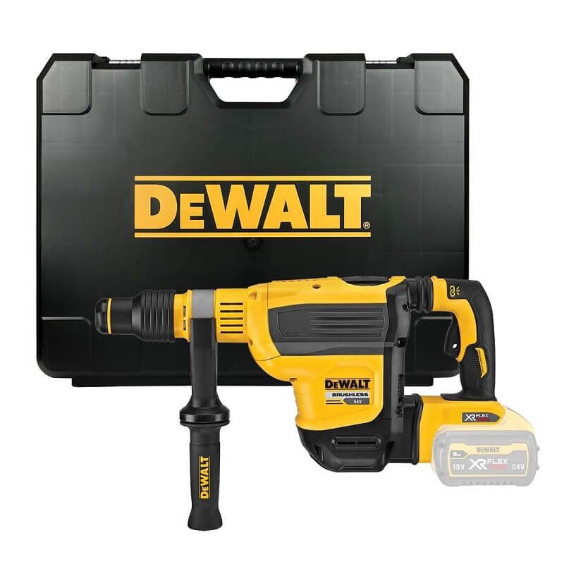 DeWALT DCH614N 54V FlexVolt li-ion accu combihamer SDS-max body in koffer