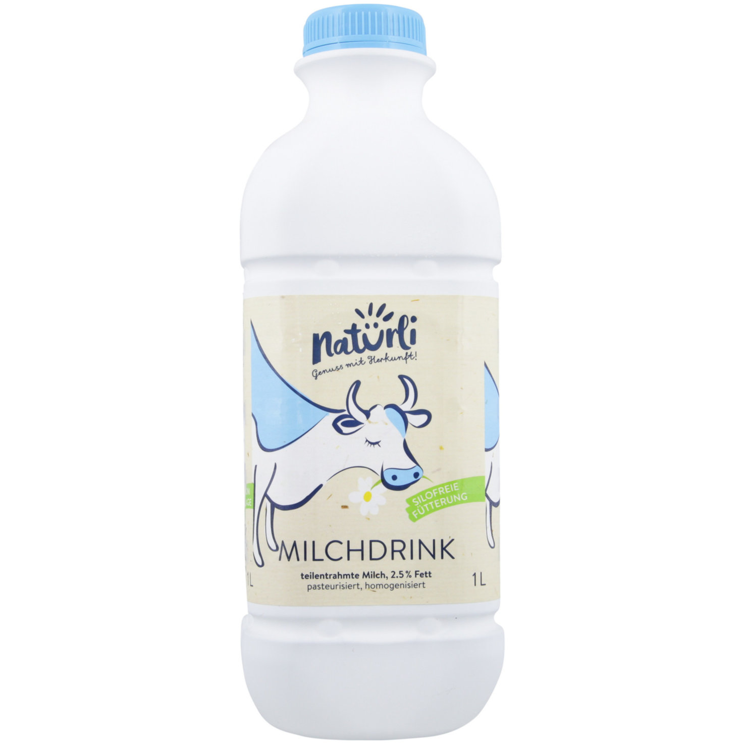 Natürli Frische Milch Drink Teilentrahmt 2,5% Milchfett Past -