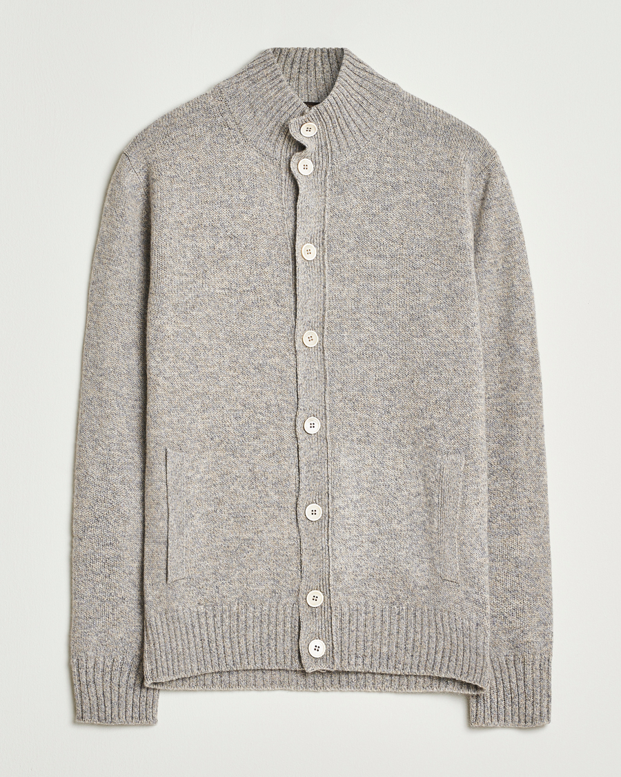 Zanone Virgin Wool Melange Chioto Grey Melange