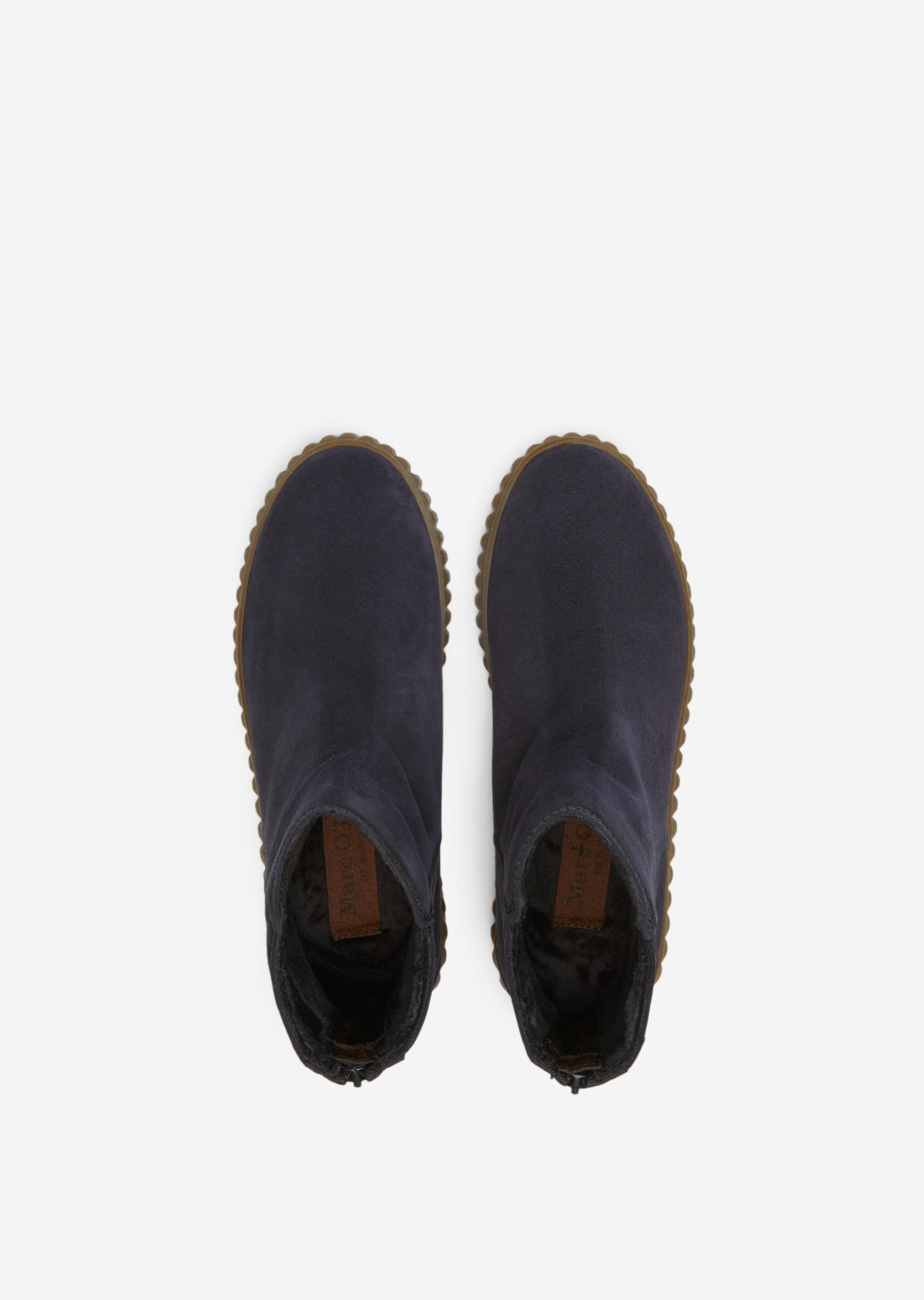 Zipper-Stiefel mit flauschigem Warmfutter