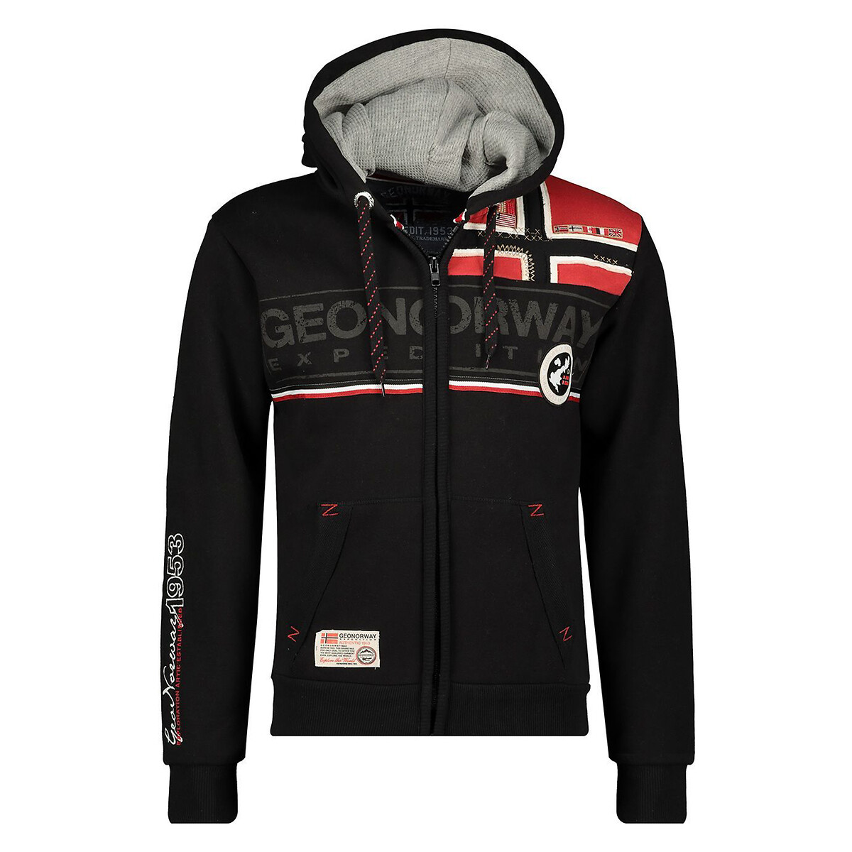 NORUEGA GEOGRÁFICA<br>Moletom com capuz estampado Flipper