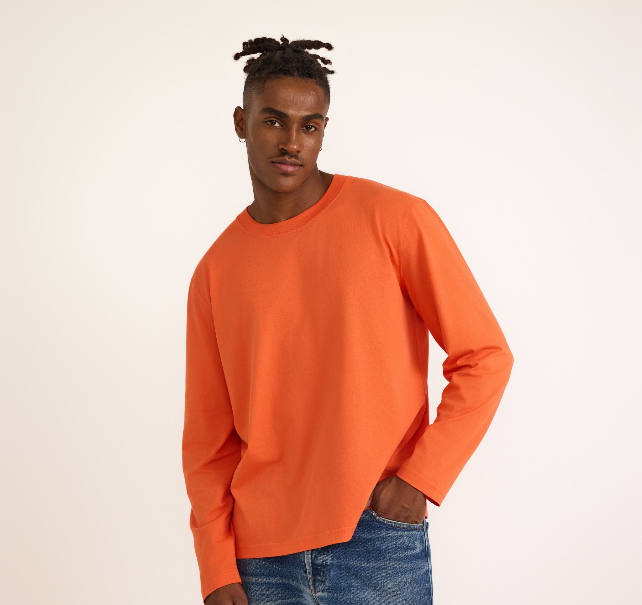 ORGANIC COTTON<br>True Heavy Boxy Fit Long Sleeve Tee