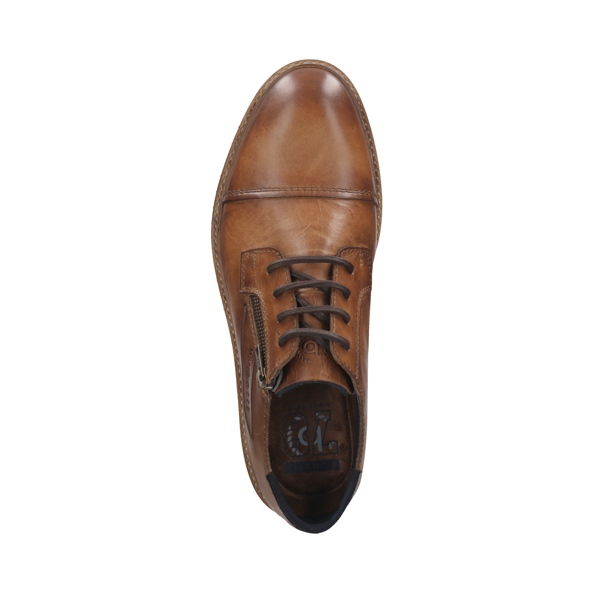 bugatti Schnürschuh  Halbschuh, Business Schuh mit seitlichem Reissverschluss