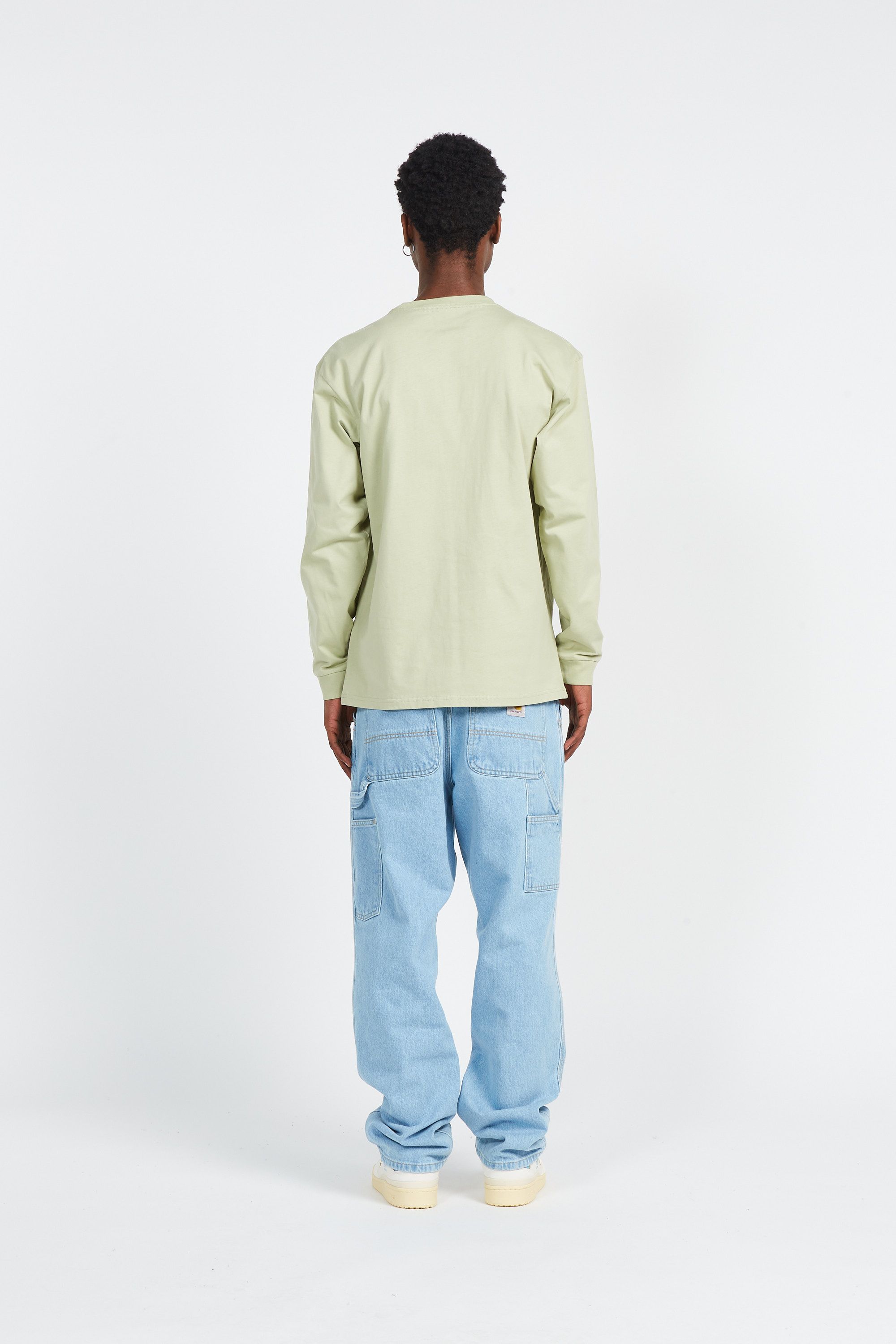 CARHARTT WIP jean Single Knee Bleu