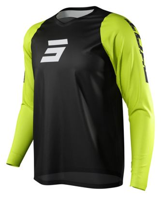 Maillot Manches Courtes Shot Neo Defender Noir / Jaune