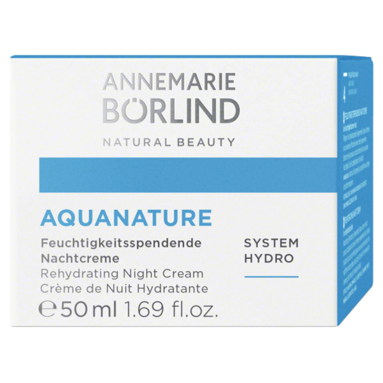 ANNEMARIE BÖRLIND AQUANATURE – SYSTEM HYDRO Feuchtigkeitsspendende Nachtcreme
