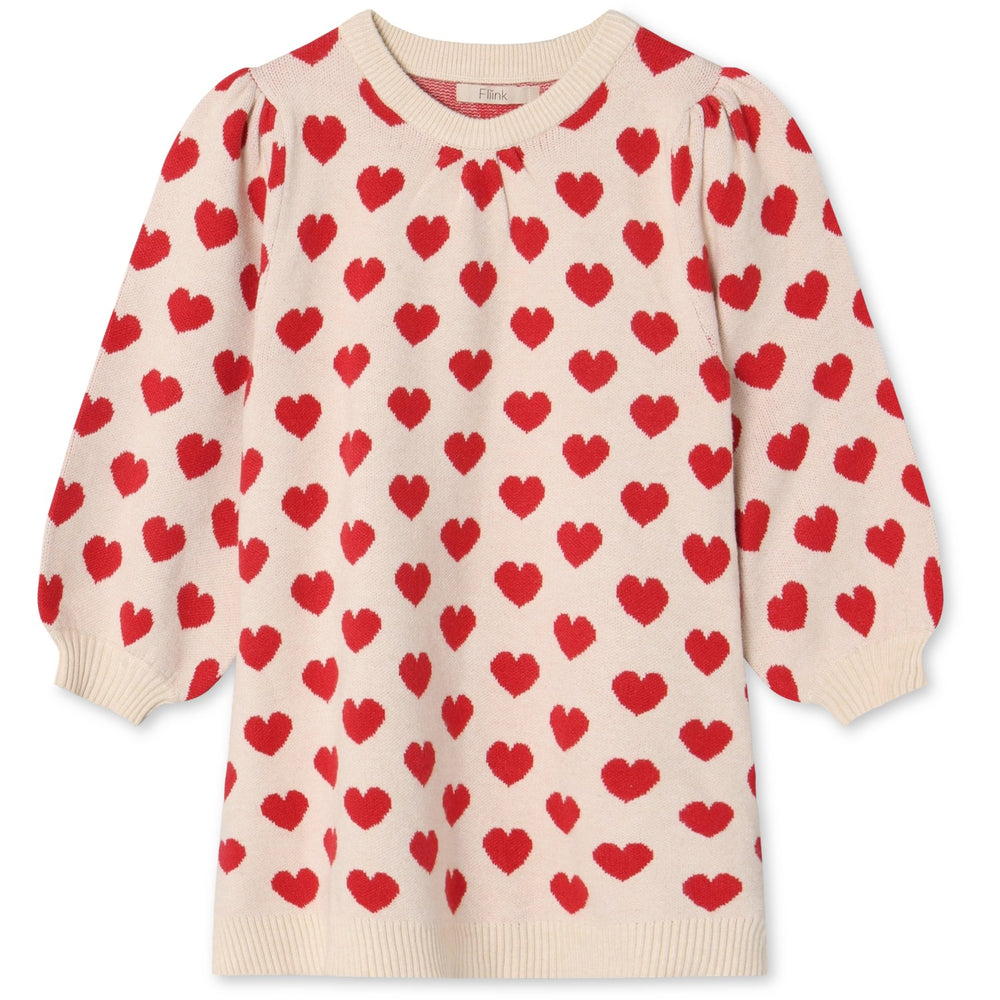 Køb Fliink Pompeian Red/ Sandshell Alon Heart Kjole