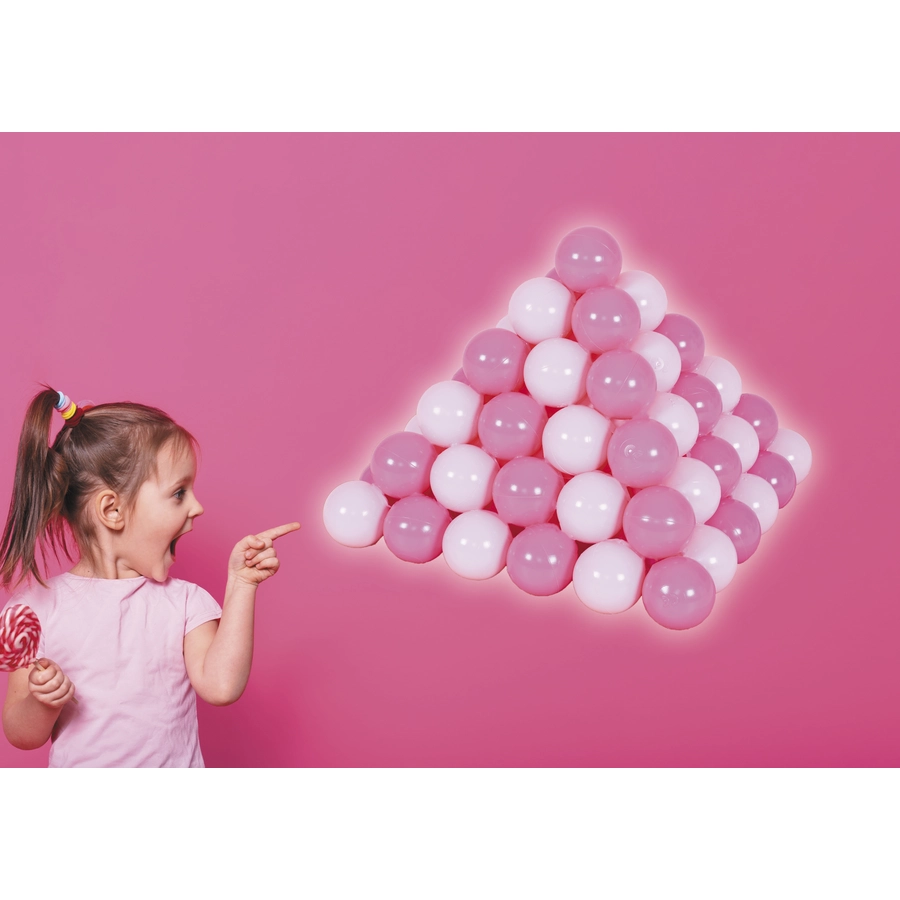knorr toys® Bälle Set ca. Ø6 cm - 100 ballssoft pink rosa