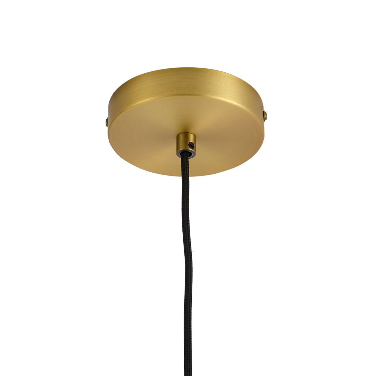 Moderne hanglamp goud met amber glas - Traditional