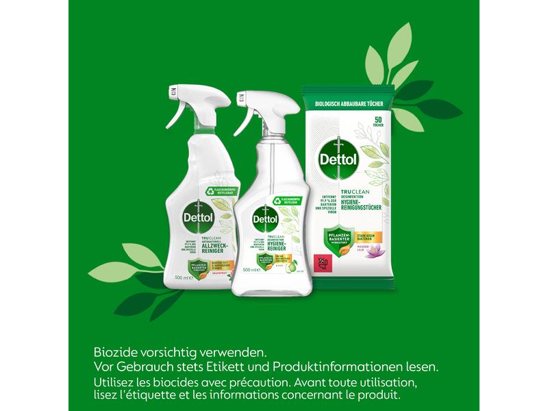 Dettol Allzweckreiniger Desinfektionsreiniger Birne 0.5 l Desinfektionsspray mit Birnenduft für eine hygienische Reinigung