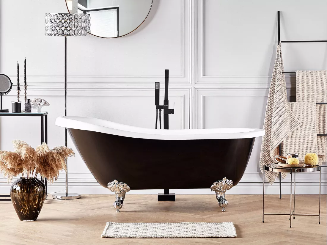 Baignoire îlot noire 170 x 76 cm CAYMAN