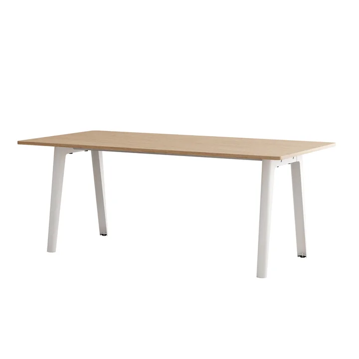 TipToe - NEW MODERN Esstisch 95 x 190 cm, Eiche / cloudy white