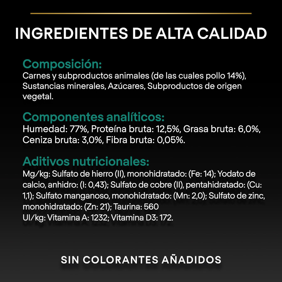 Terrine Pro Plan Adult Maintenance rica em frango para gatos