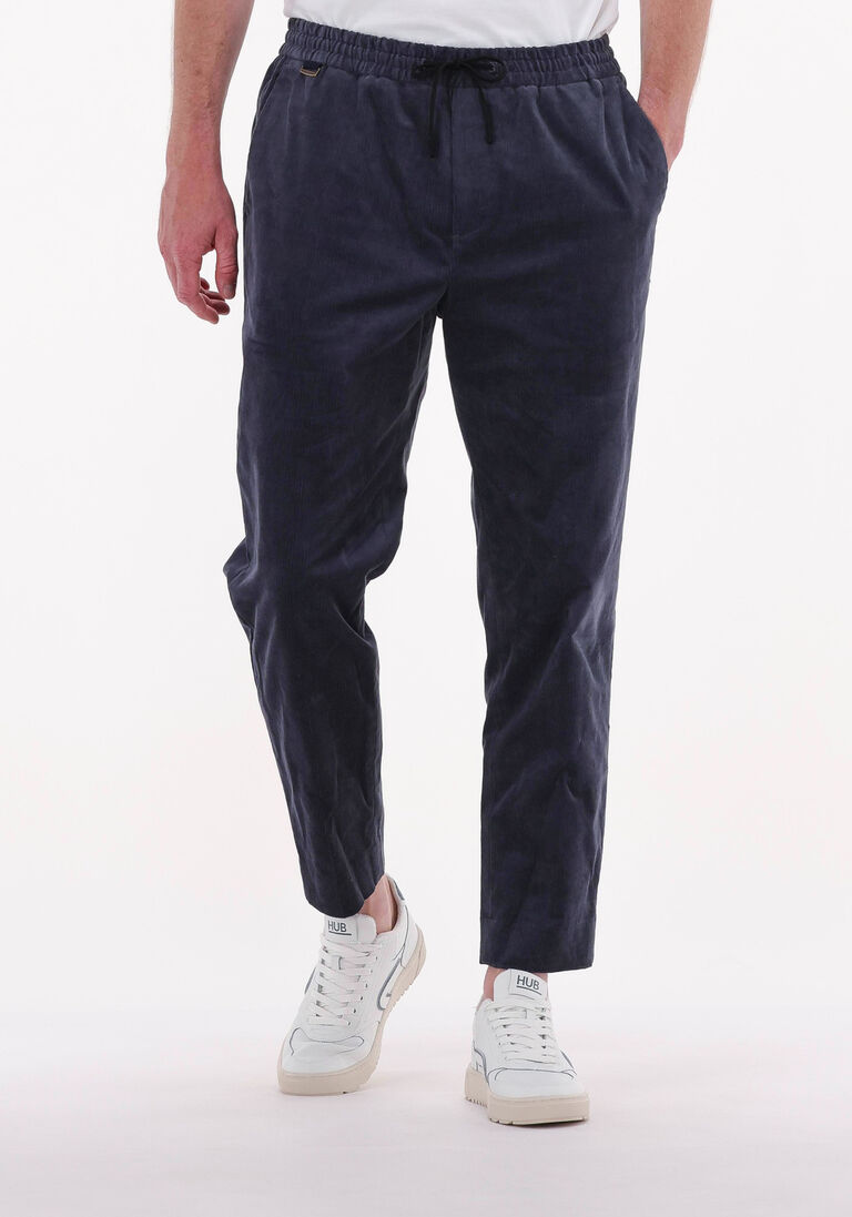 SCOTCH & SODA grijze scotch & soda pantalon fave - regular tapered-fit corduroy jogger