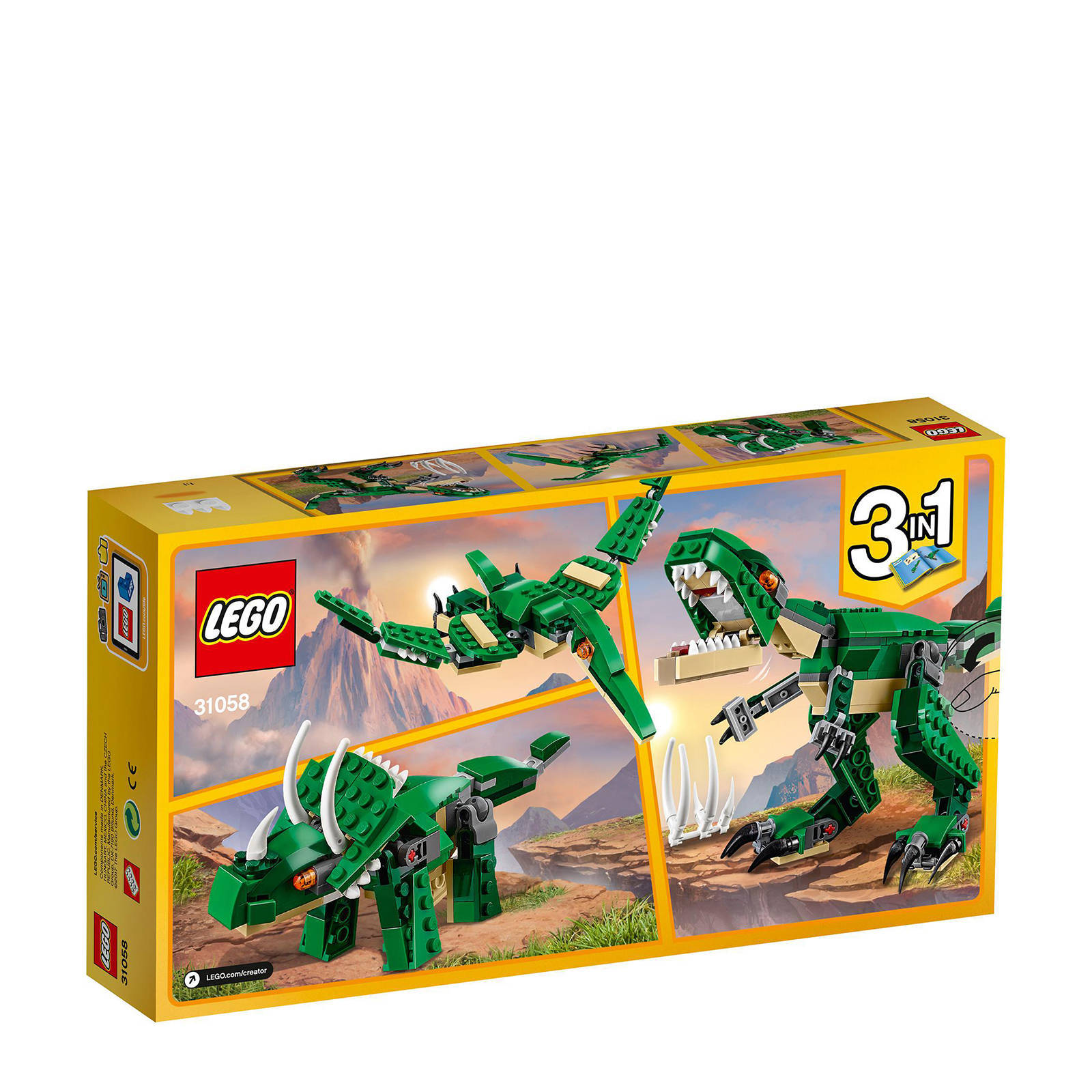 LEGO Machtige dinosaurussen Speelgoed Figuren Set 31058 31058