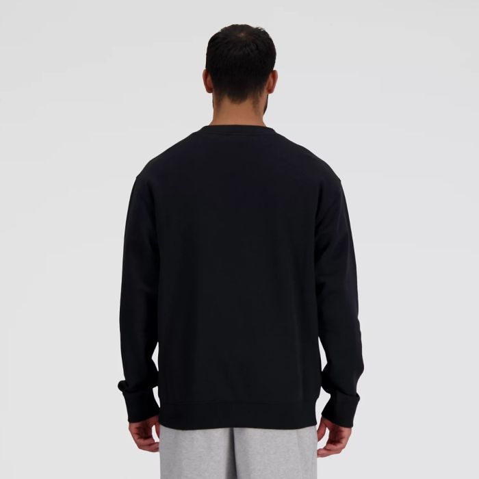 New Balance Herre Trøjer Sport Essentials Logo Crew Sort
