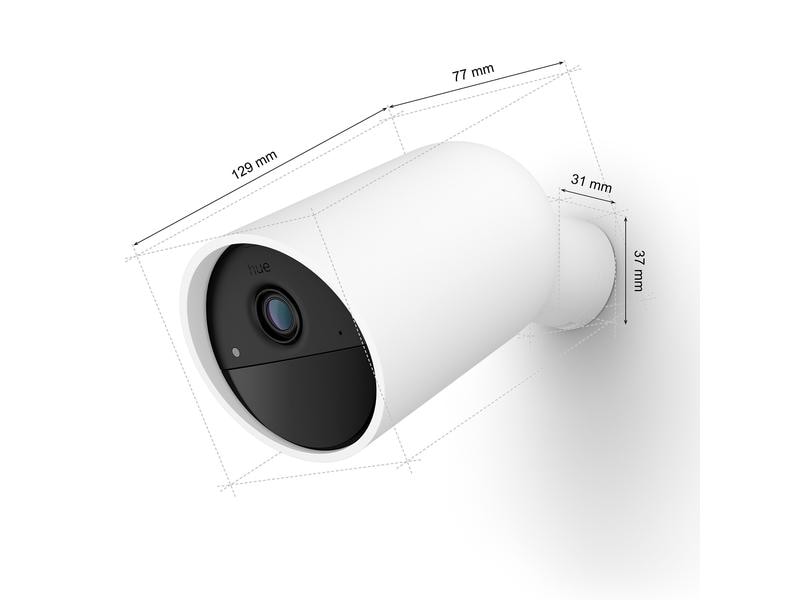 Philips Hue Secure batteriebetriebene Kamera Weiss Netzwerkkameras: intelligentes Zuhause, intelligentere Sicherheit