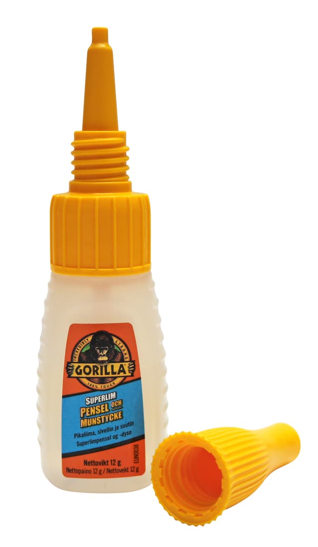 Gorilla Glue superlim med pensel og mundstykke 12 g