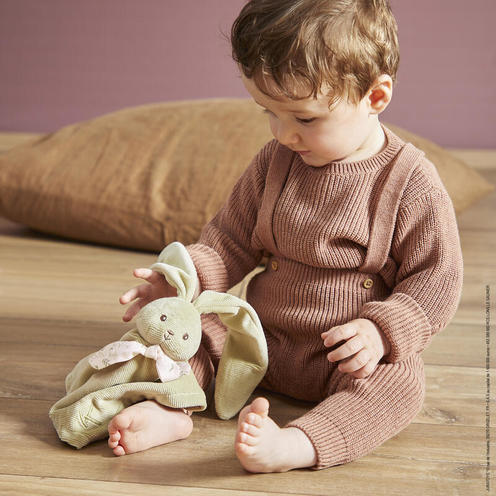 Doudou lapin 30cm Lapinoo - Vert - KALOO