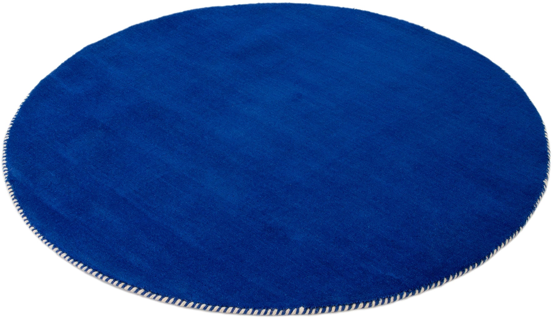 carpetfine Wollteppich »Gabbeh Lola Uni« rund 14 mm Höhe mit natürlichem Pflanzenmaterial von Hand gewebt, auch als Läufer