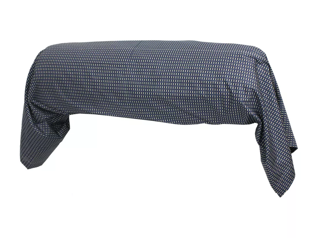 Taie de traversin 240x43 cm satin de coton ENZO bleu