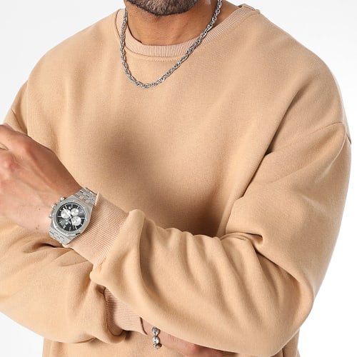 Sweat Crewneck Large 0258 Beige