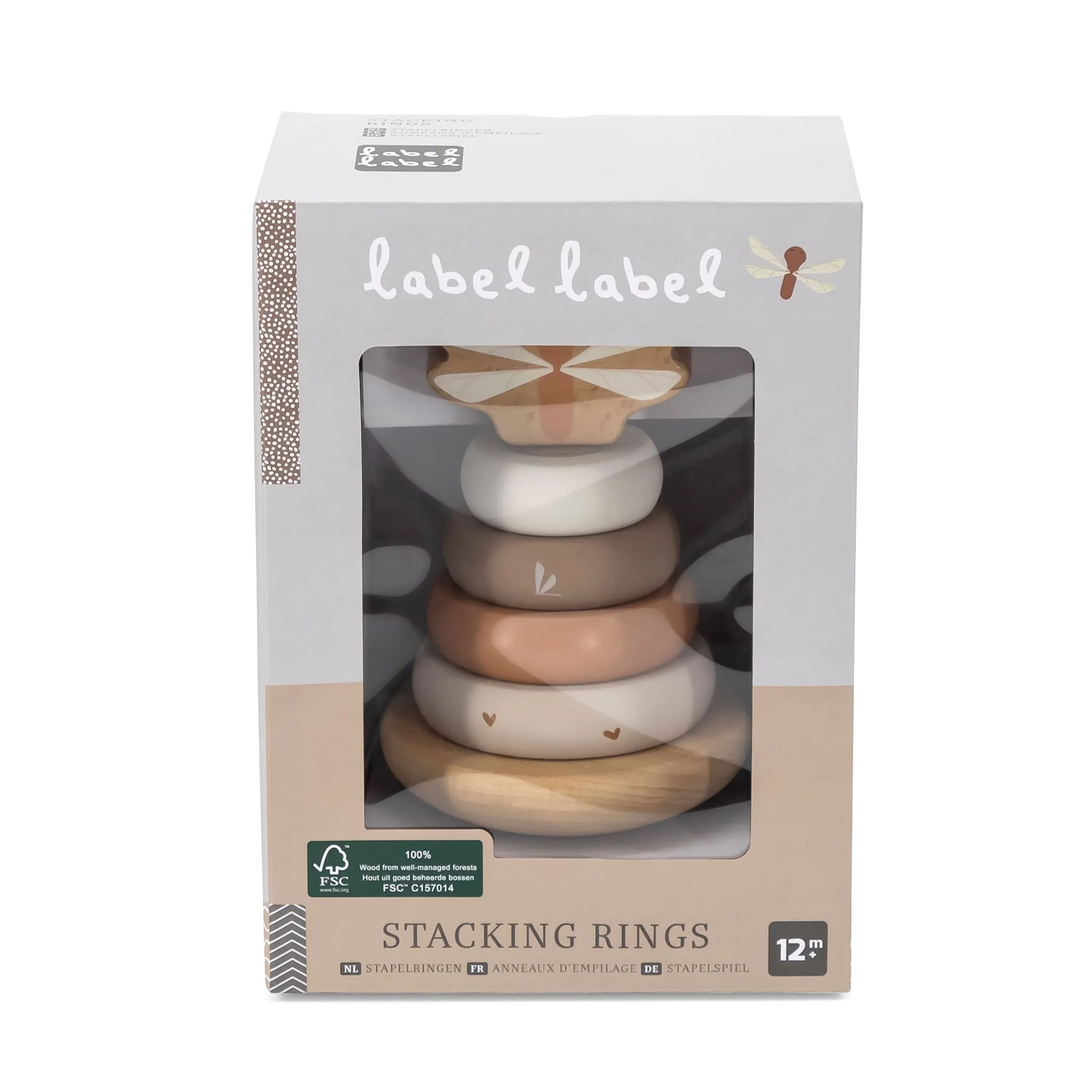 Label Label Anneaux à empiler - Nougat